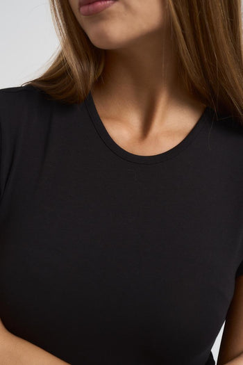 Top donna cropped Irma-d-core nero - 3