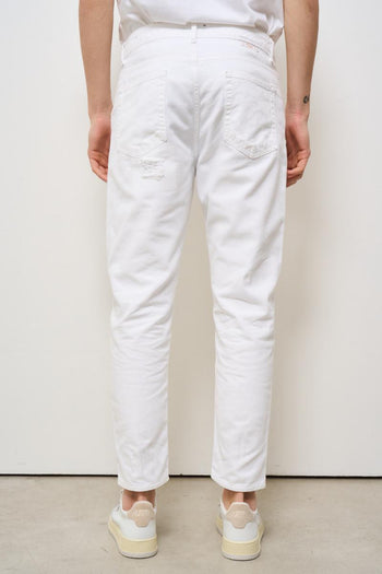 Jeans uomo Yellowstone in denim bianco - 5