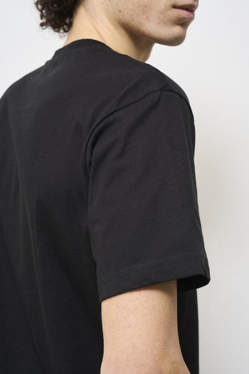 T-shirt uomo girocollo nera - 4