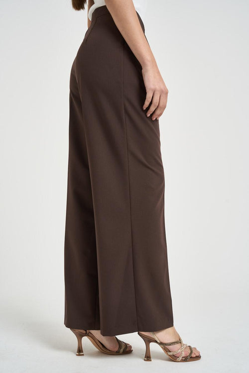Pantalone donna gamba ampia moro - 2