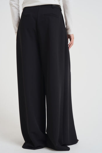 Pantalone donna a palazzo nero - 6
