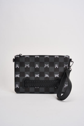 Pochette uomo Peeking Character Check nera - 5