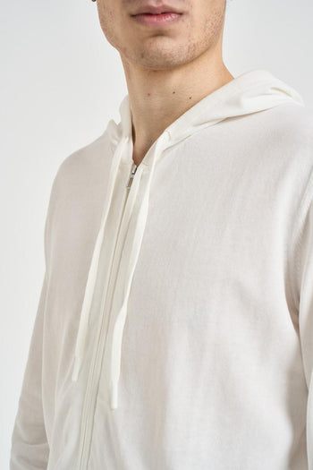 Felpa uomo in maglia bianca - 3