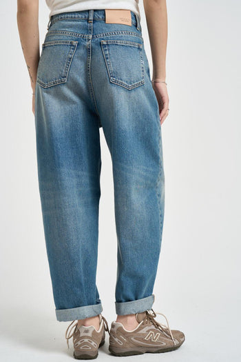 Jeans donna Laila in denim blu medio - 5