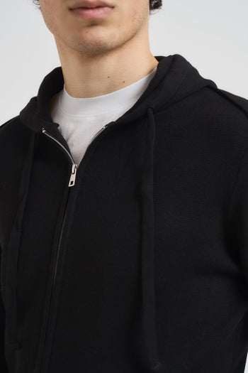 Felpa uomo in maglia nera - 4