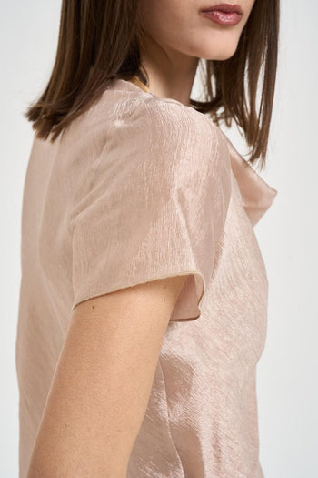 Blusa donna rosa cipria - 5