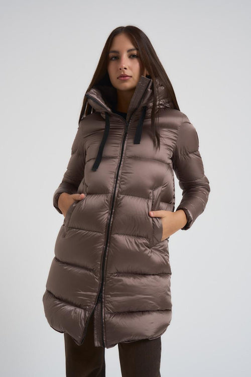 Piumino Geneva Jacket donna marrone - 2