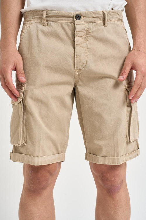 Bermuda uomo cargo beige