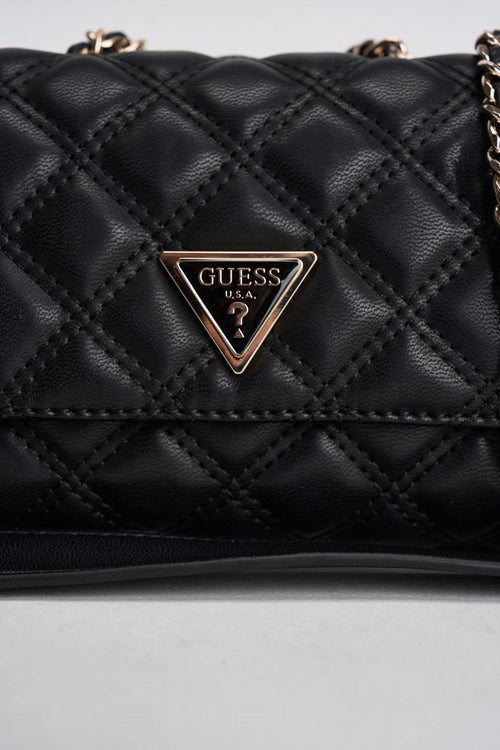 Borsa donna matelassé a tracolla nera - 2