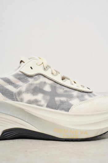 Sneakers donna bianche e grigie - 3