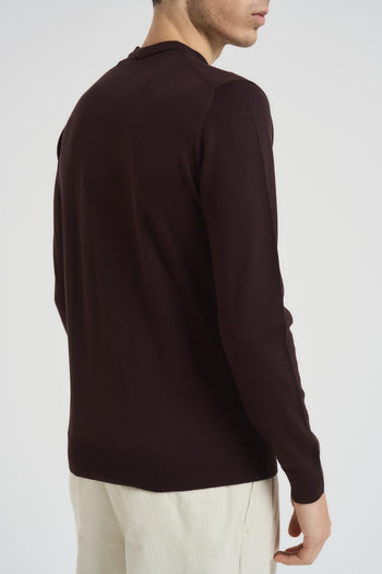 Maglia uomo girocollo marrone - 3