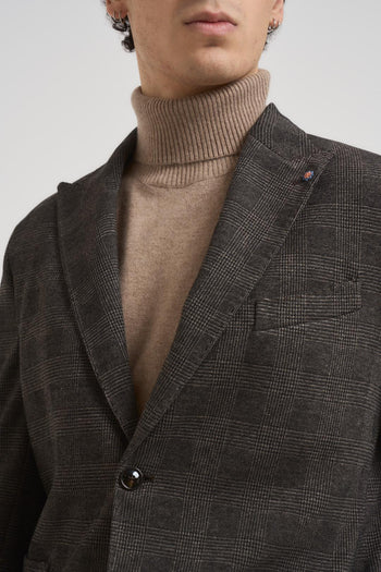 Giacca uomo monopetto marrone - 4