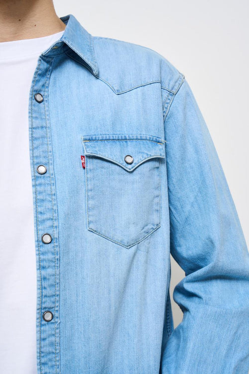 Camicia uomo modello Barstow denim chiaro - 2