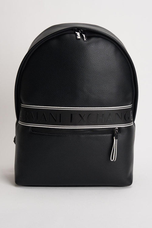 Zaino uomo con logo nero