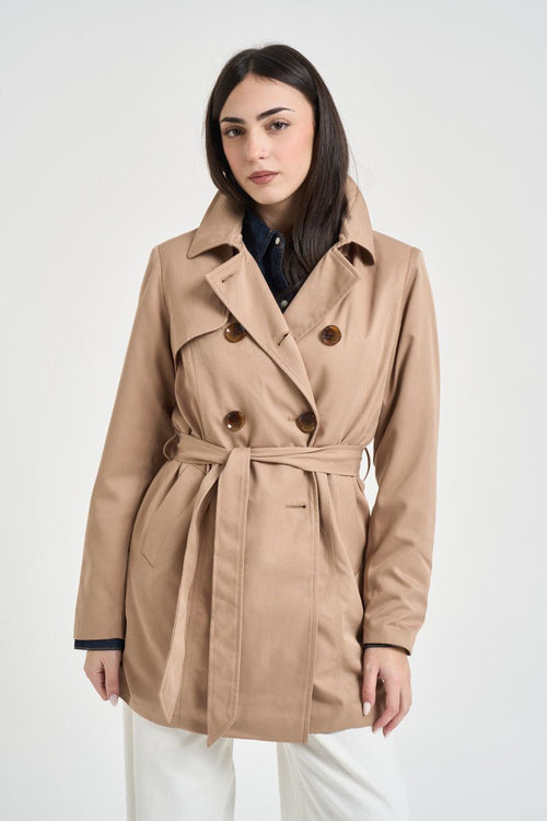 Trench donna beige
