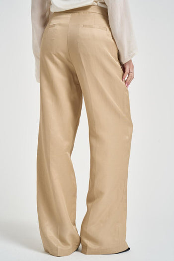 Pantalone donna dritto beige - 5