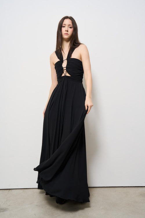 Abito donna lungo Calypso nero