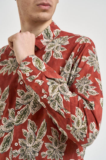 Camicia uomo a fantasia floreale - 4