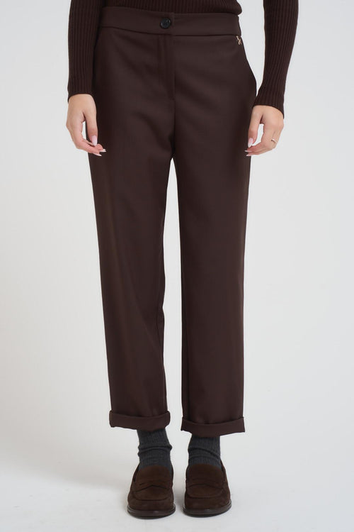 Pantalone donna chino testa di moro