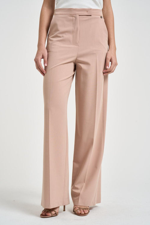 Pantalone donna a palazzo rosa