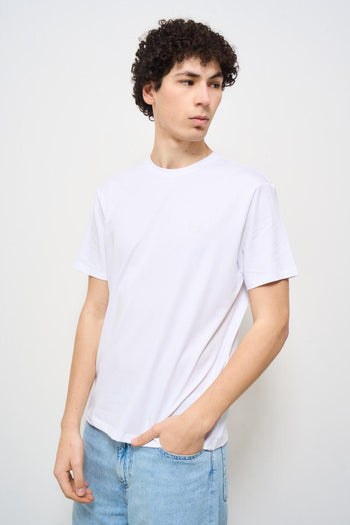 T-shirt uomo girocollo bianca - 3