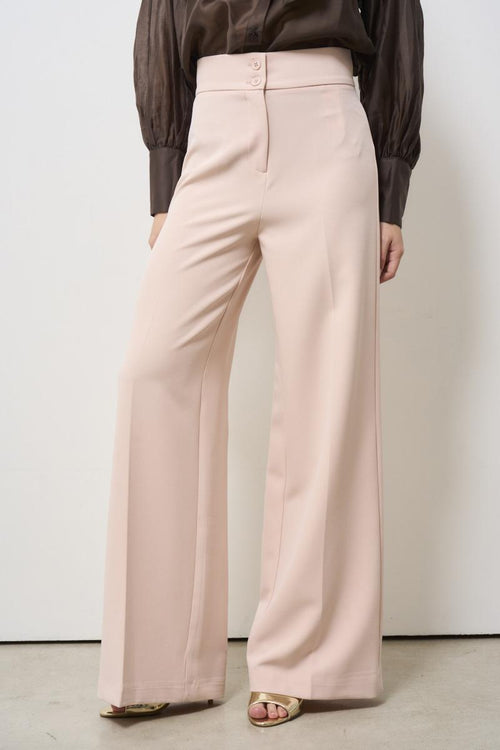 Women's pink palazzo pants - 2