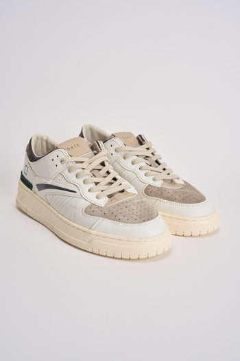 Sneakers uomo Torneo bianco e beige - 4