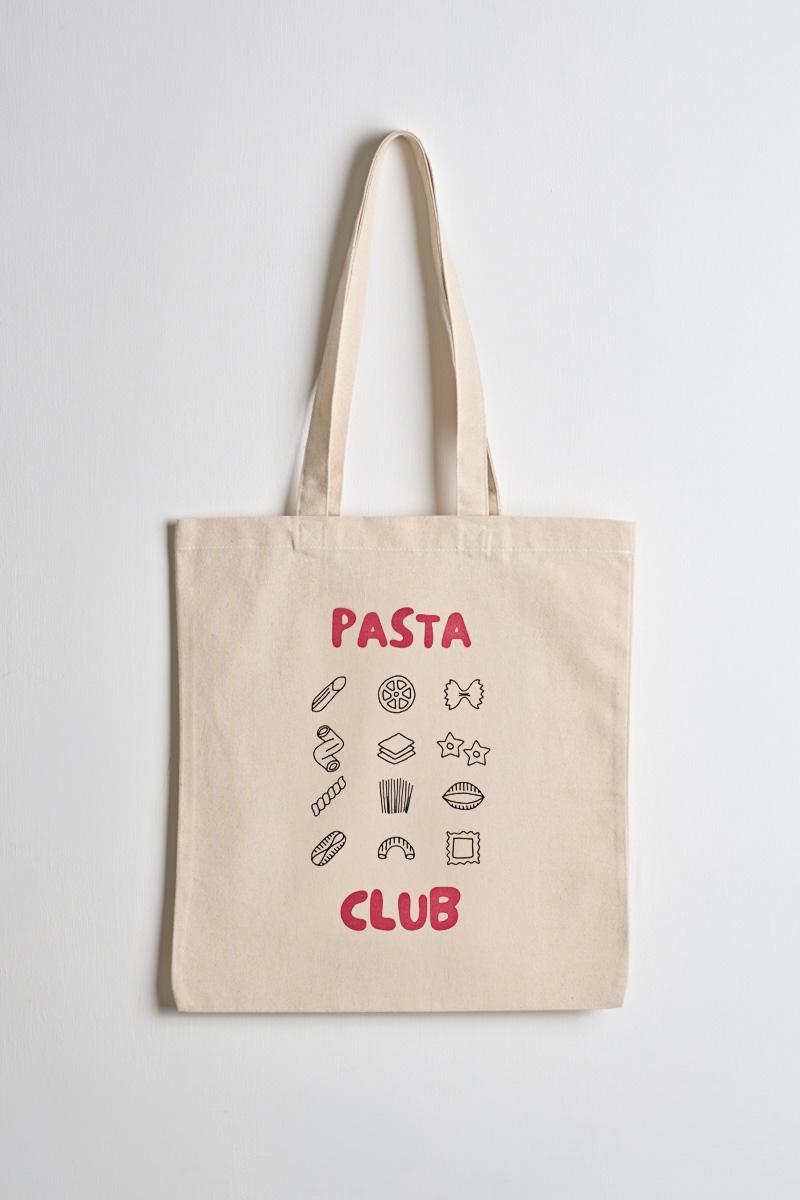 Tote bag donna Pasta Club ecru PASTA CLUB UNICA INCLOTH 