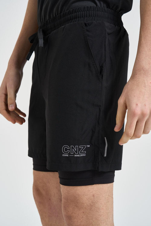 Bermuda uomo sportivo nero - 2