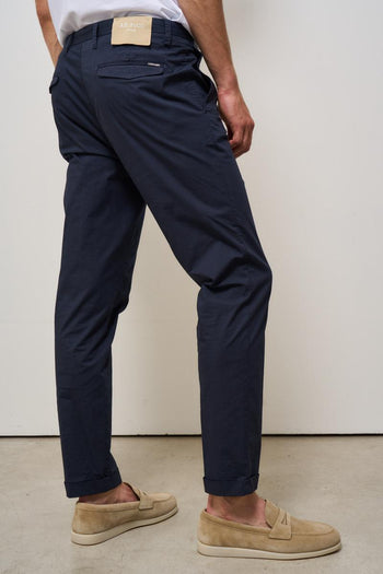 Pantalone uomo chino blu - 4
