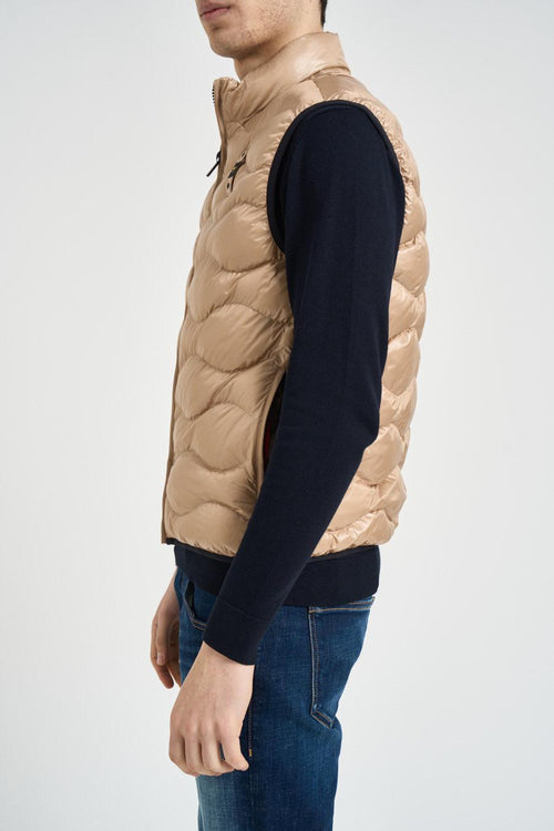 Giubbotto uomo smanicato beige - 2