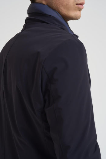 Trench uomo midi imbottito blu - 6