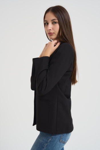 Giacca donna monopetto nera - 3