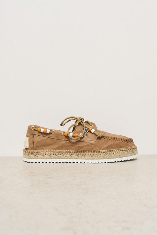 Women's brown suede moccasin