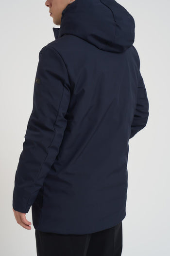 Giubbotto uomo con cappuccio blu notte - 5