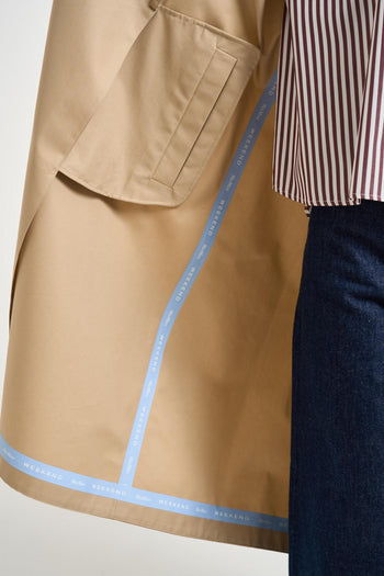 Trench donna midi cammello - 7