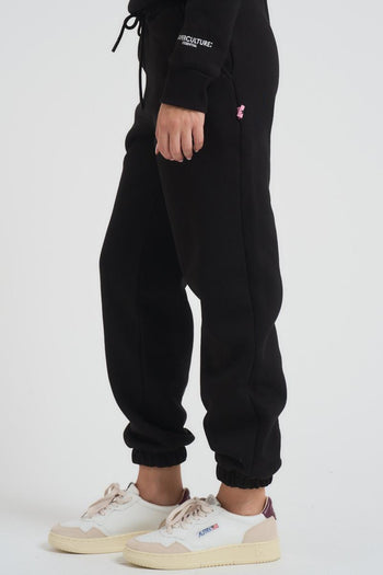 Pantalone tuta jogger donna nero - 3