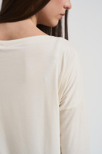 aglia donna manica lunga avorio - 4