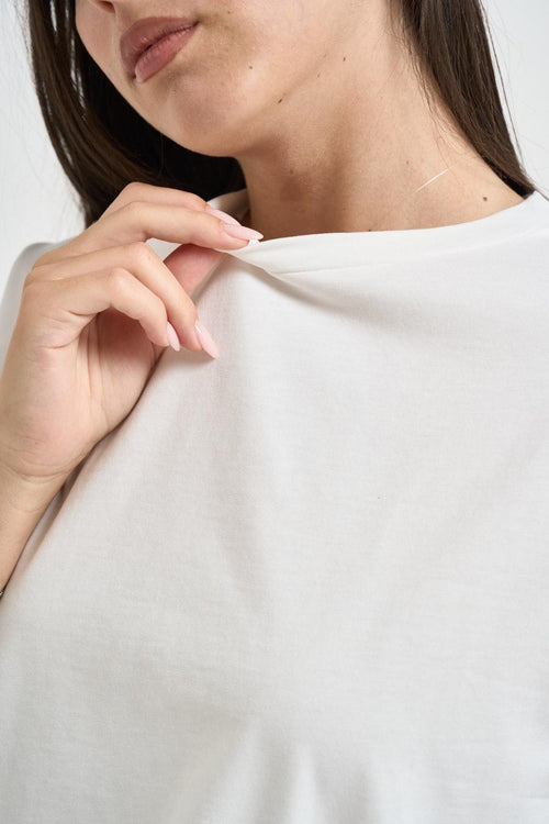 T-shirt donna a maniche corte bianca - 2