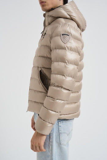 Piumino uomo trapuntato beige - 6
