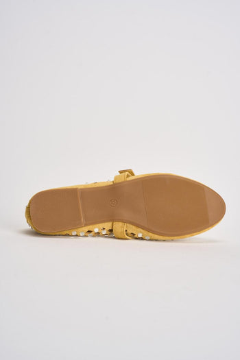 Ballerina donna con strass gialla - 8