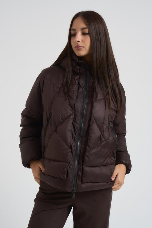 Piumino corto Eugenie marrone - 2