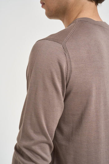 Maglia uomo girocollo tortora - 4