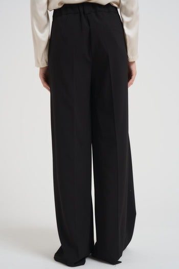 Pantalone donna a palazzo nero - 4