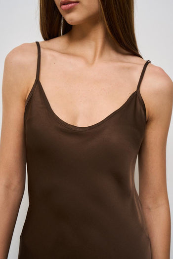 Abito donna midi marrone<BR/> - 6