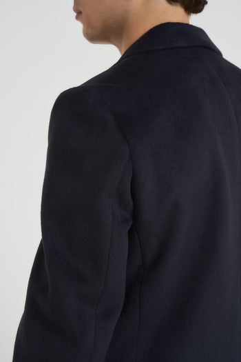 Cappotto uomo monopetto blu notte - 6