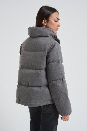 Piumino donna trapuntato grigio - 5