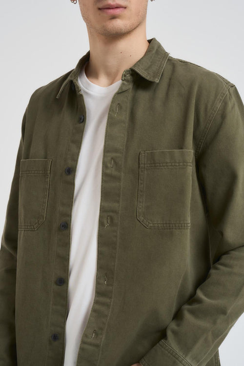 Camicia uomo verde militare - 2