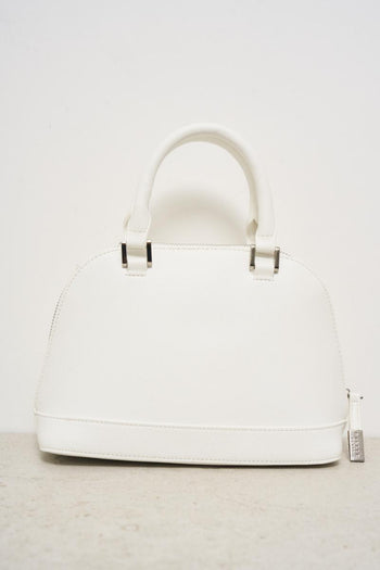 Borsa donna bianca a tracolla - 5