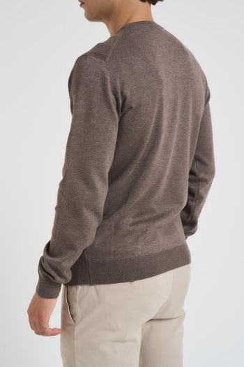 Maglia uomo basic girocollo tortora - 4